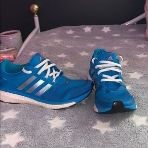 Adidas boost blue sneakers
